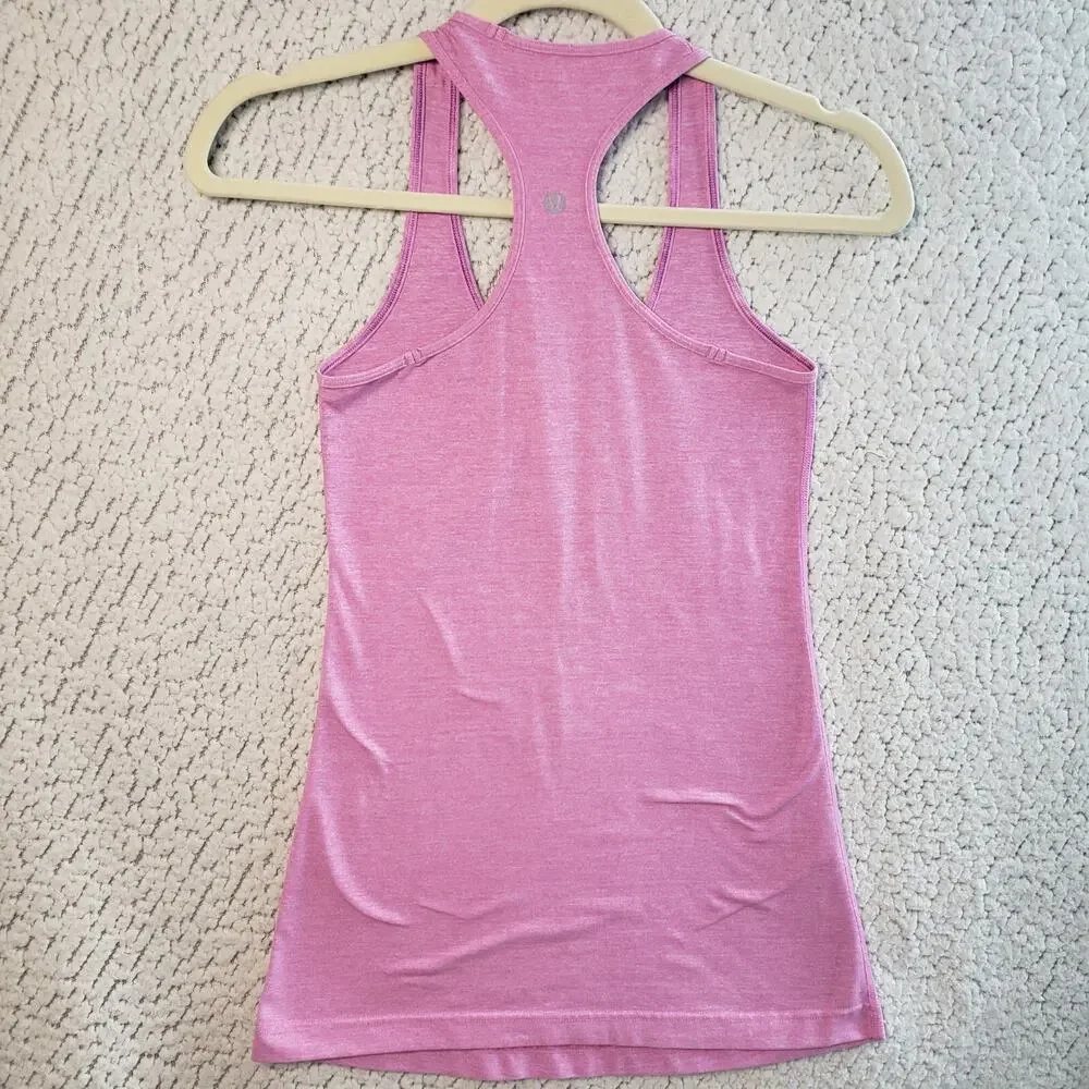 Lululemon Tank Top Women XS Pink Racerback Lightweight Athletic Yoga 24x26 - Picture 2 of 7